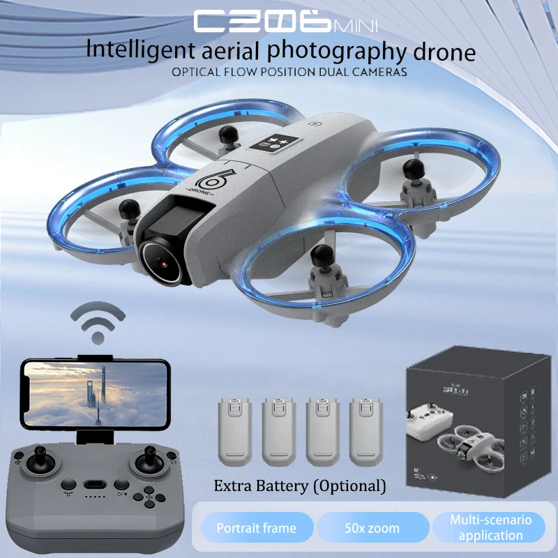 Outdoor Lighting Remote Control - CZ06 Mini RC Quadcopter Drone -