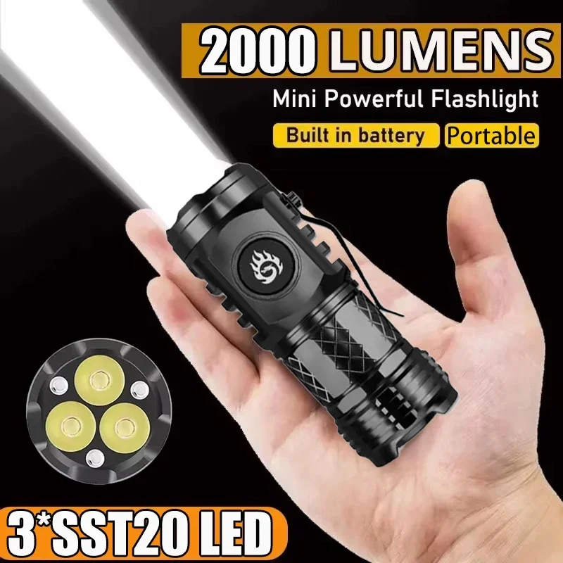 Outdoor Lighting Globes - High Strong Power Tactical Flashlight 3LED