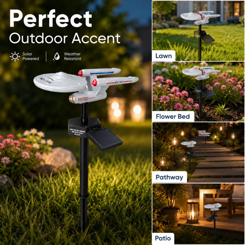 Star Trek USS Enterprise Solar - đánh giá và giá Outdoor Lighting Gazebo