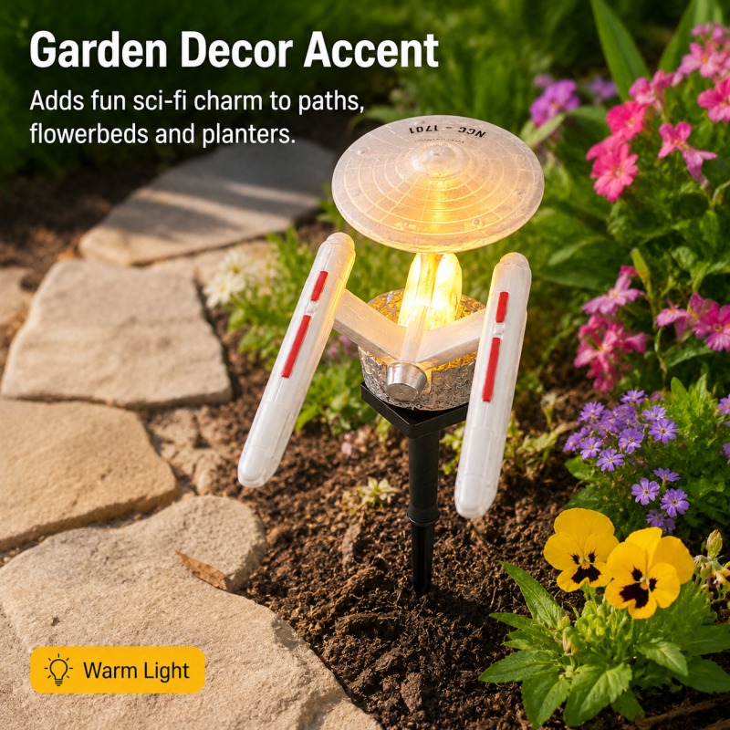 Star Trek USS Enterprise Solar - đánh giá và giá Outdoor Lighting Gazebo
