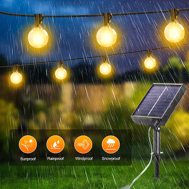 G40 Led Solar Globe Led String - đánh giá và giá String Light Bistro