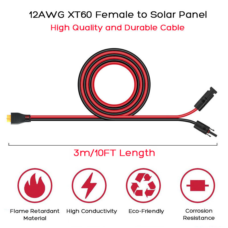 3m 1.5m 12AWG XT60 Female to S - đánh giá và giá Outdoor Lighting Extension Cable
