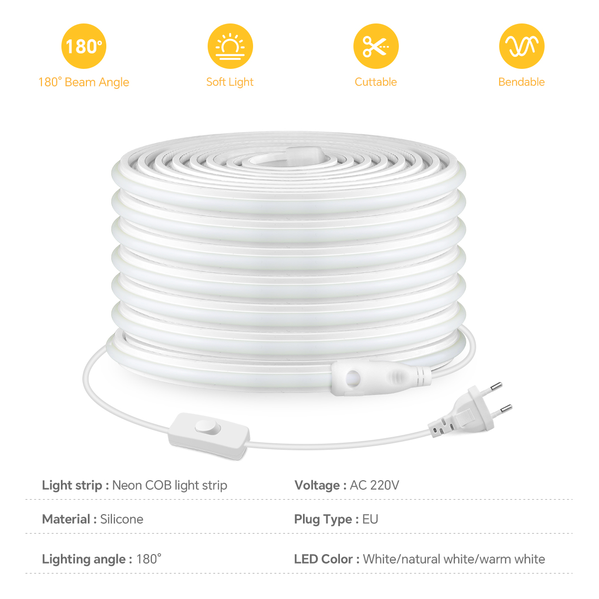 220V COB Led Strip High Densit - đánh giá và giá Outdoor Lighting Gazebo