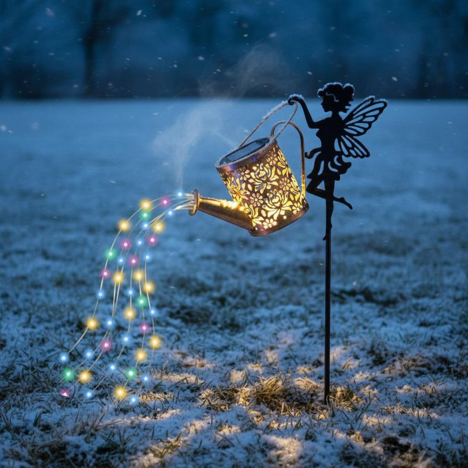 Solar Fairy Watering Can Light - đánh giá và giá Outdoor Lighting Yard Decoration