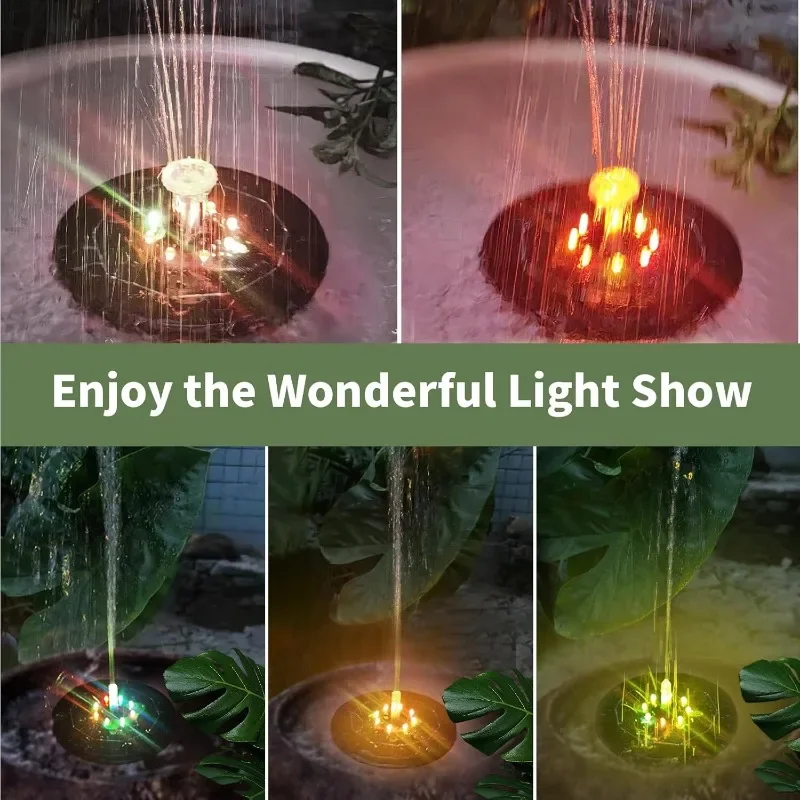 Fountain Light 7 Colors LED Li - đánh giá và giá Outdoor Lighting Gazebo