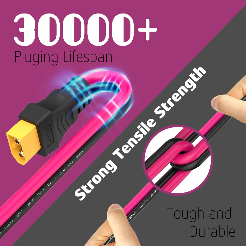 XT60 Extension Cable 12AWG XT6 - đánh giá và giá Outdoor Lighting Extension Cable