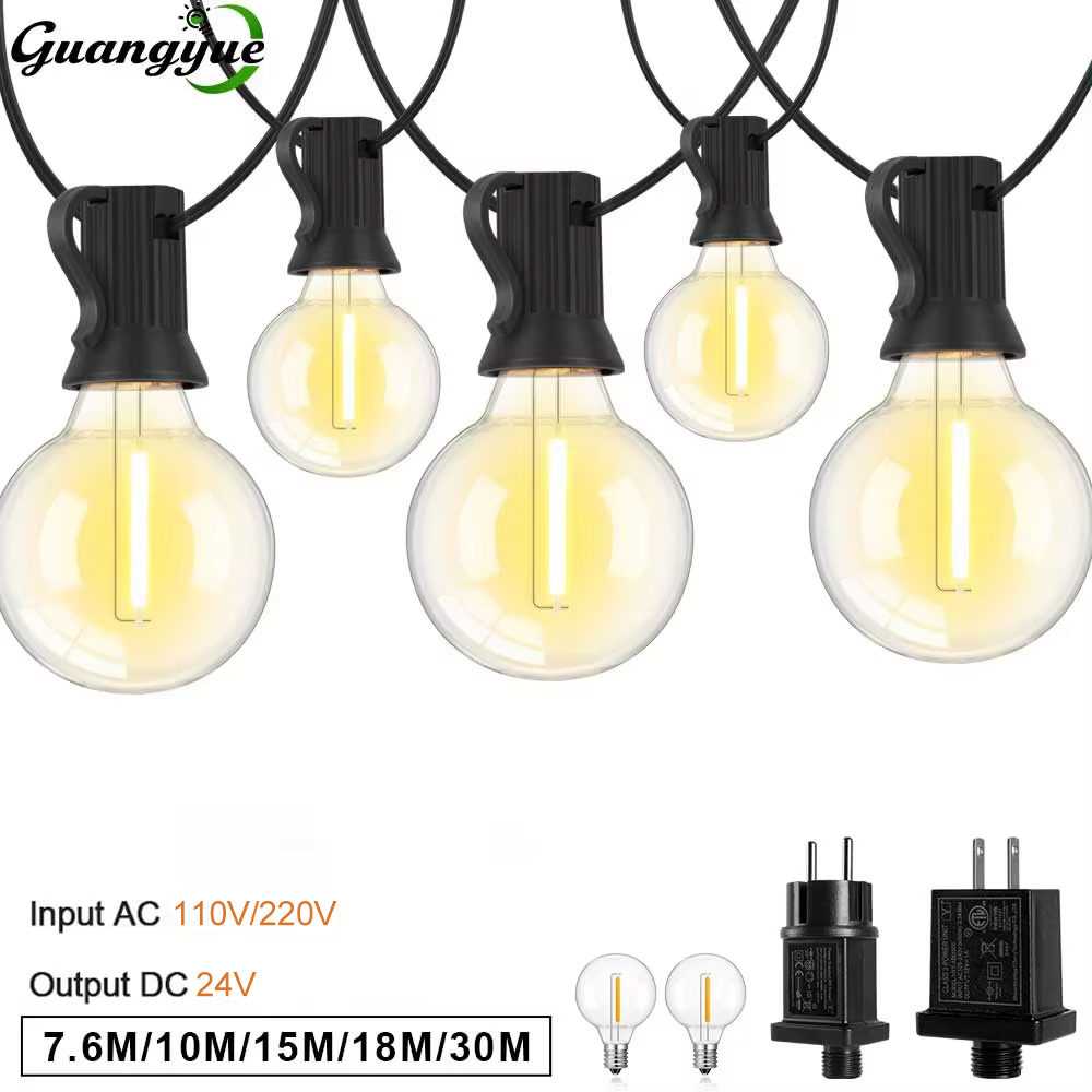 G40 LED String Light E12 DC24V - đánh giá và giá String Light Bistro