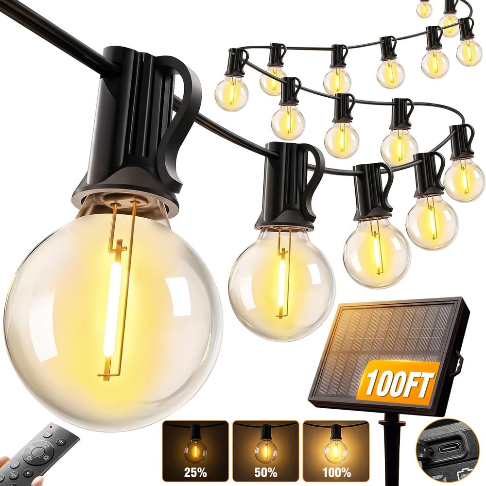 100T String Lights Outdoor, G4 - đánh giá và giá String Light Bistro