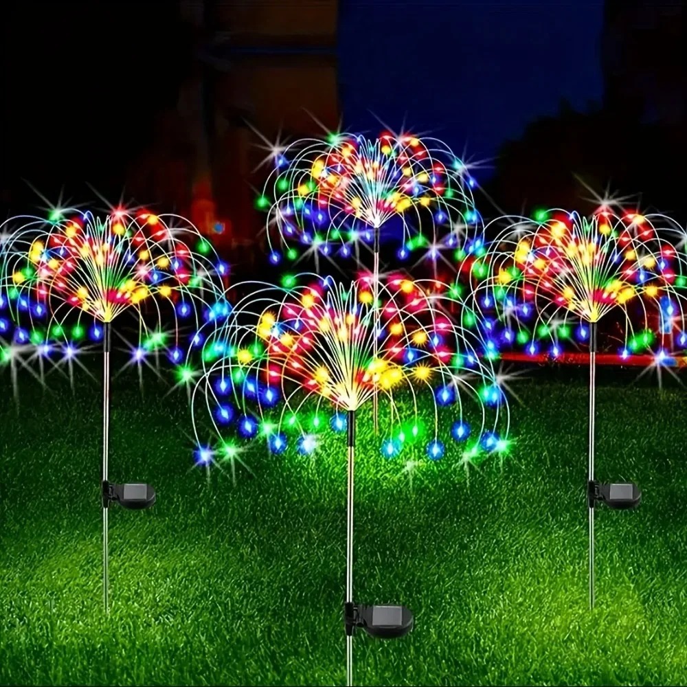 Solar LED Firework Fairy Light - đánh giá và giá Outdoor Lighting Gazebo