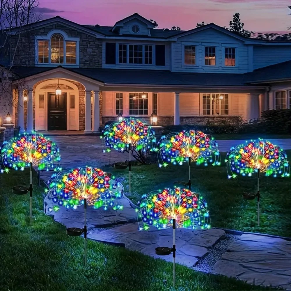 Solar LED Firework Fairy Light - đánh giá và giá Outdoor Lighting Gazebo