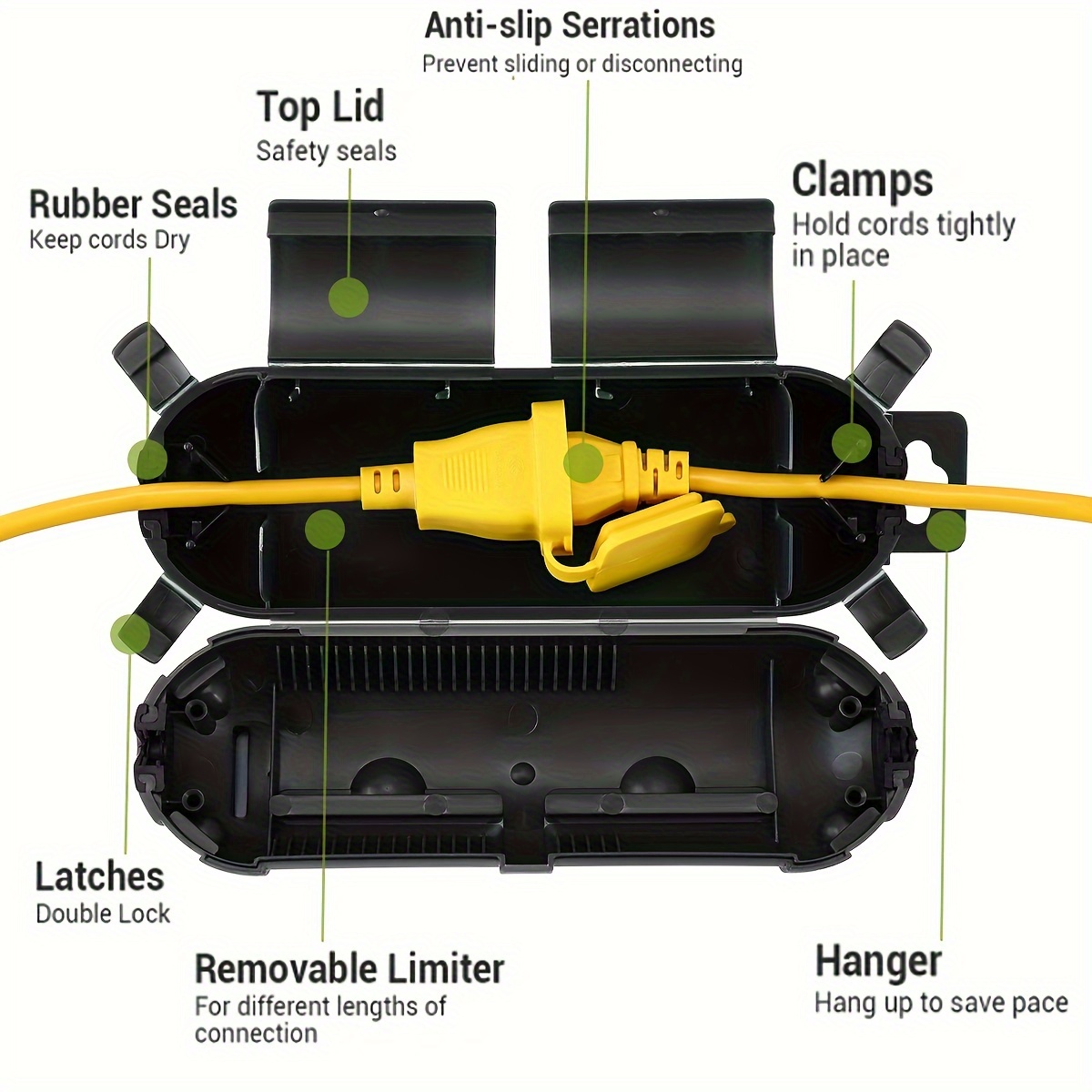 Extension Cord Plug Connection - đánh giá và giá Outdoor Lighting Extension Cable