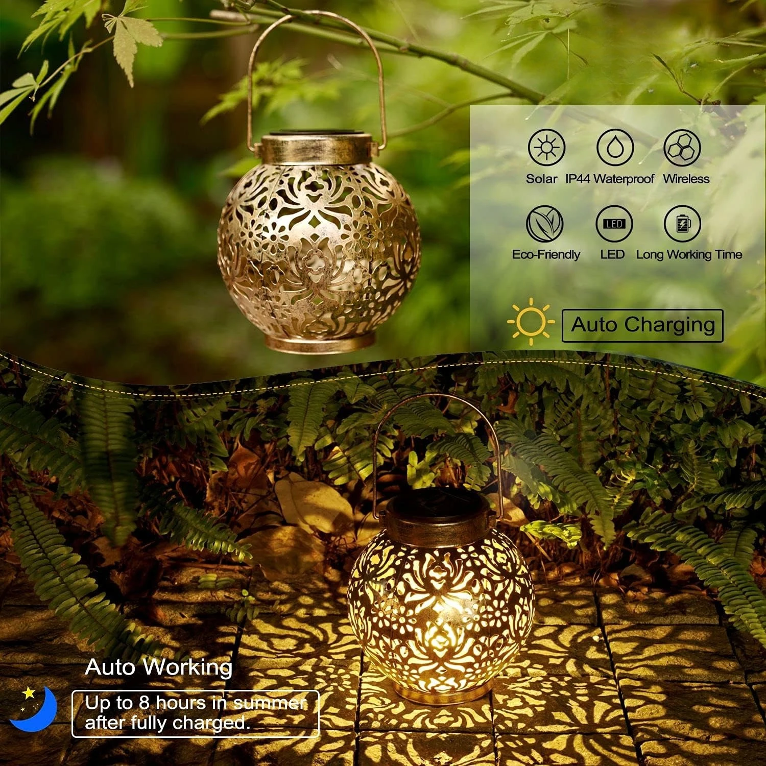1-6PCS Moroccan Solar Lanterns - đánh giá và giá Outdoor Lighting Gazebo