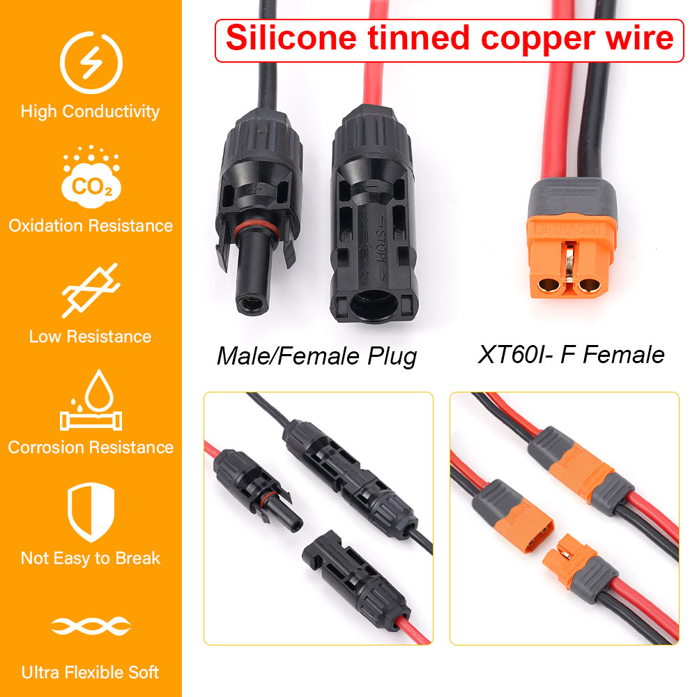 100CM  200CM 300CM XT60I- F ad - đánh giá và giá Outdoor Lighting Extension Cable