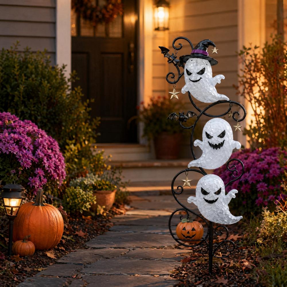 Halloween Waterproof LED Groun - đánh giá và giá Outdoor Lighting Yard Decoration