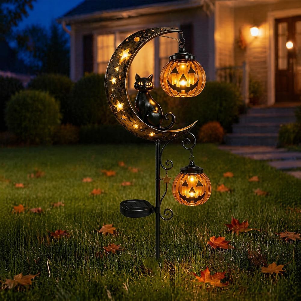 Solar Halloween Black Cat & Pu - đánh giá và giá Outdoor Lighting Manufacturers