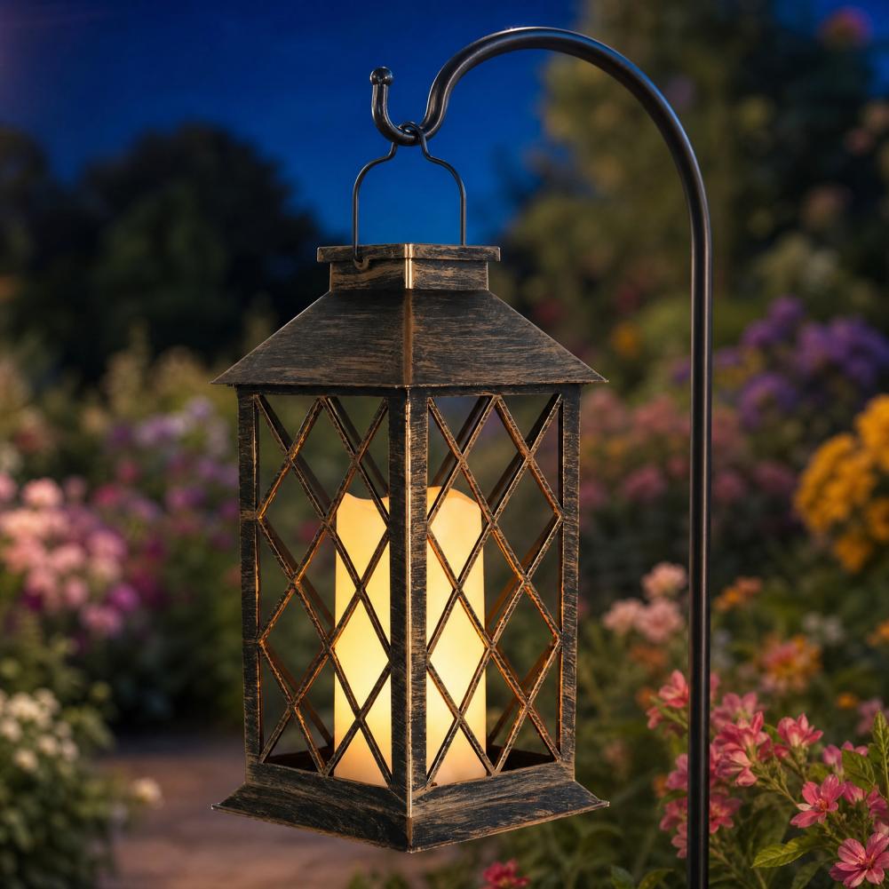Retro Solar Lantern, Outdoor S - đánh giá và giá Outdoor Lighting Yard Decoration
