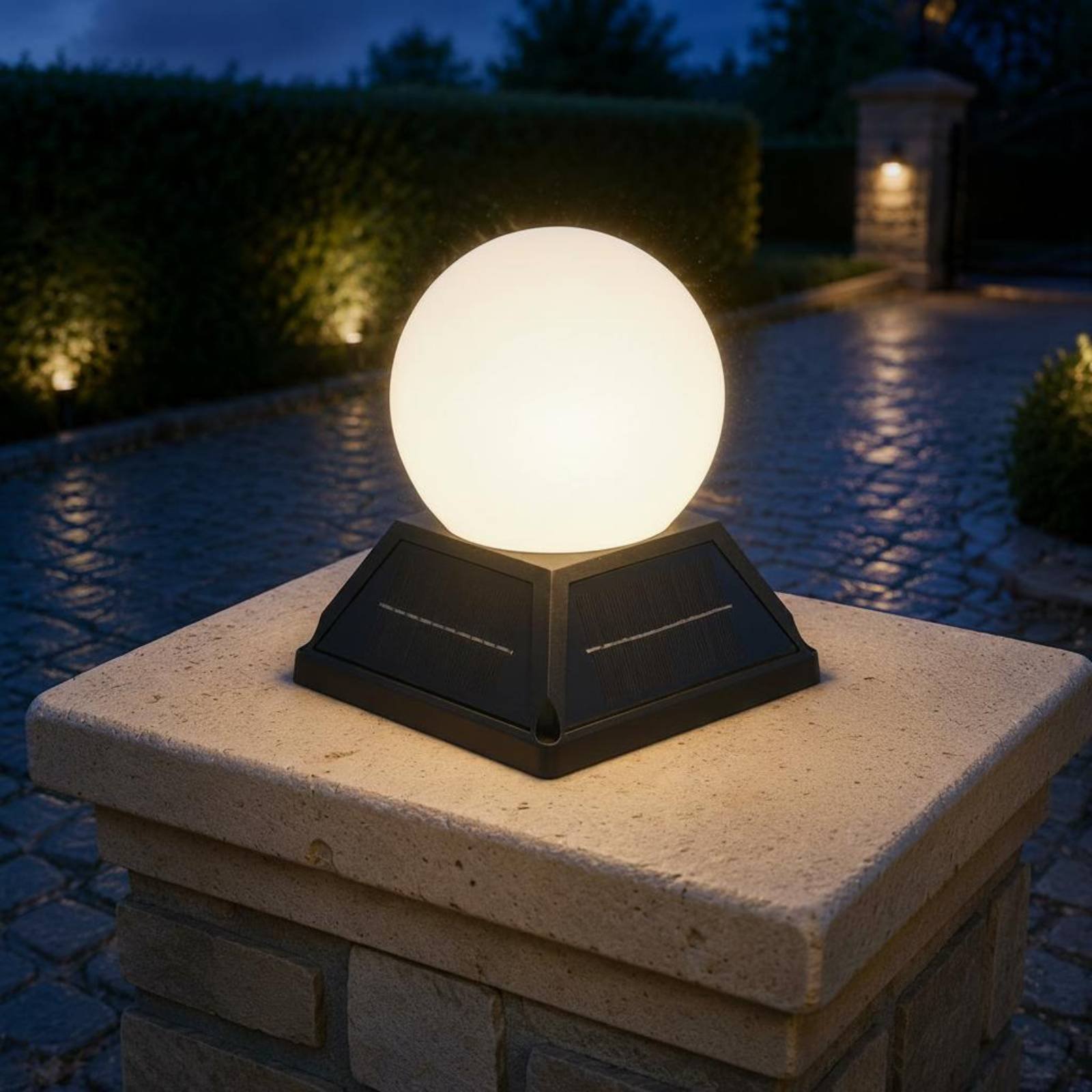 Solar Post Cap Light Wireless  - đánh giá và giá Outdoor Lighting Globes