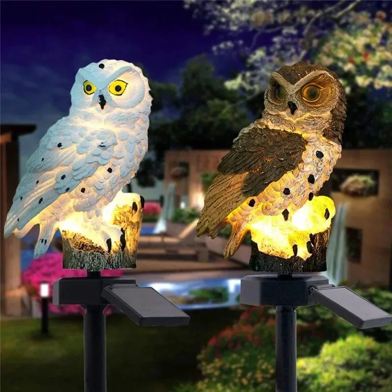 Solar Owl Statue Garden Light  - đánh giá và giá Outdoor Lighting Manufacturers