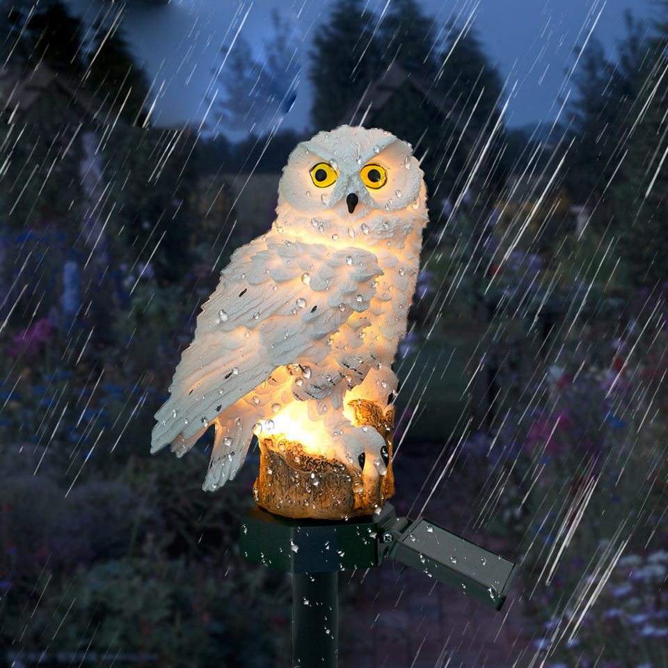 Solar Owl Statue Garden Light  - đánh giá và giá Outdoor Lighting Manufacturers