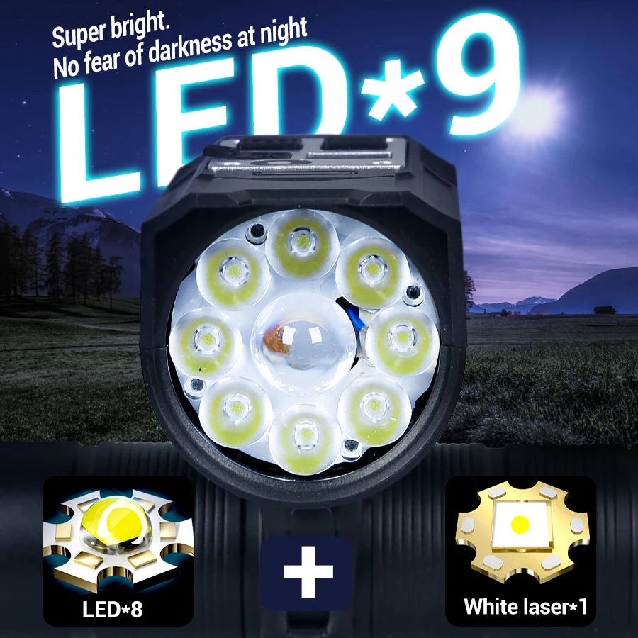 9 LED Bicycle Headlight USB Re - đánh giá và giá Outdoor Lighting Permanent
