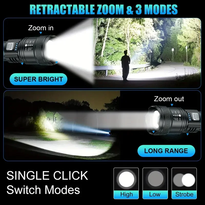 Tactical LED Flashlight 2000LM - đánh giá và giá Outdoor Lighting Permanent