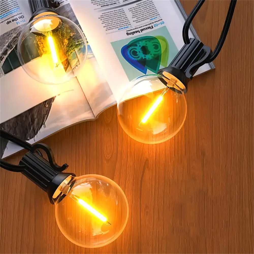 Outdoor String Lights, G40 Glo - đánh giá và giá String Light Bistro