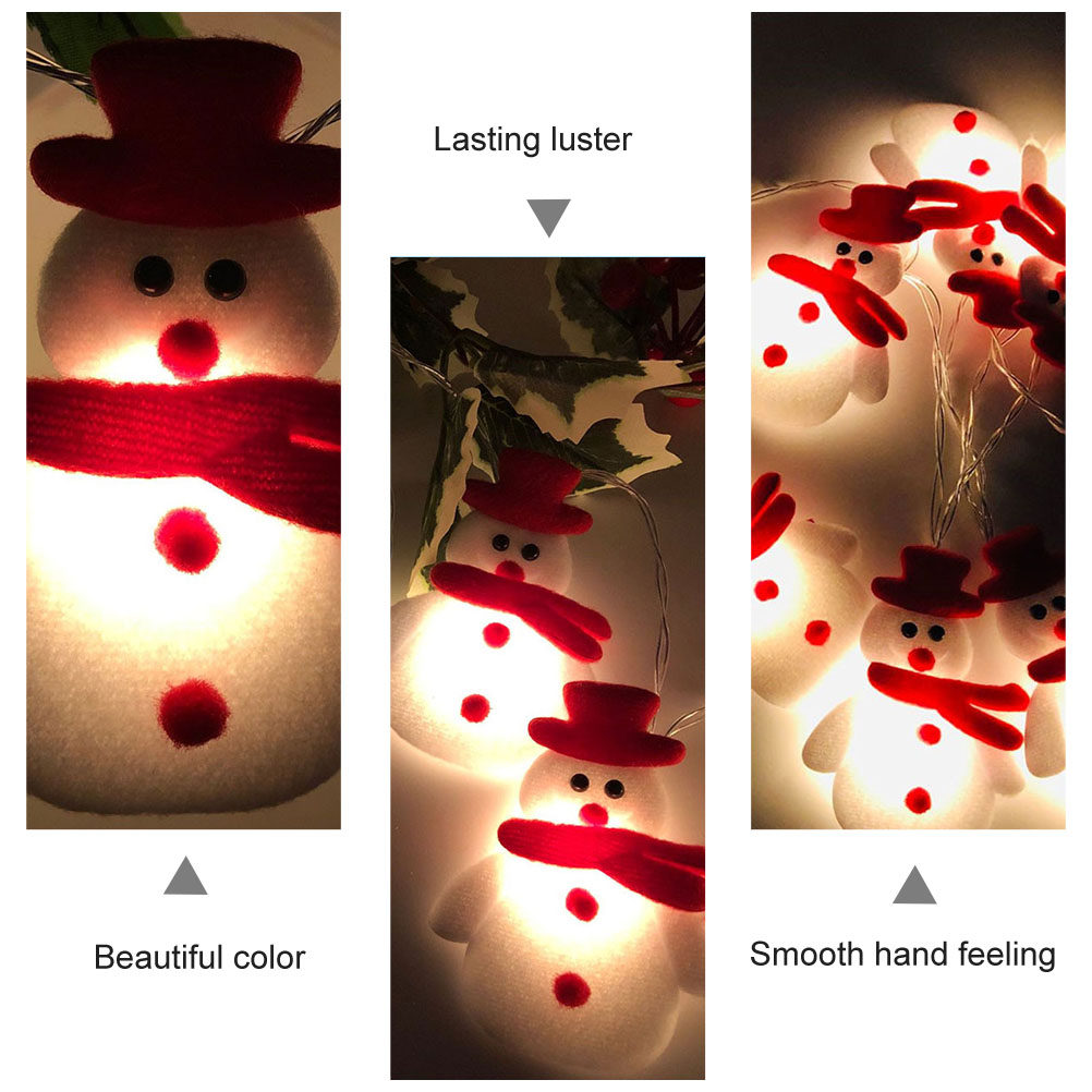 1Pcs 10 Lamp Snowman LED Strin - đánh giá và giá String Light Bistro