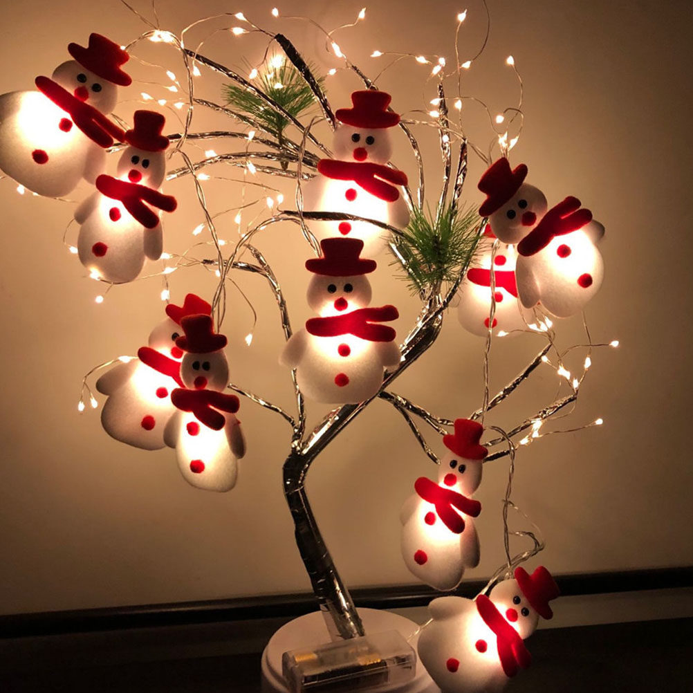 1Pcs 10 Lamp Snowman LED Strin - đánh giá và giá String Light Bistro