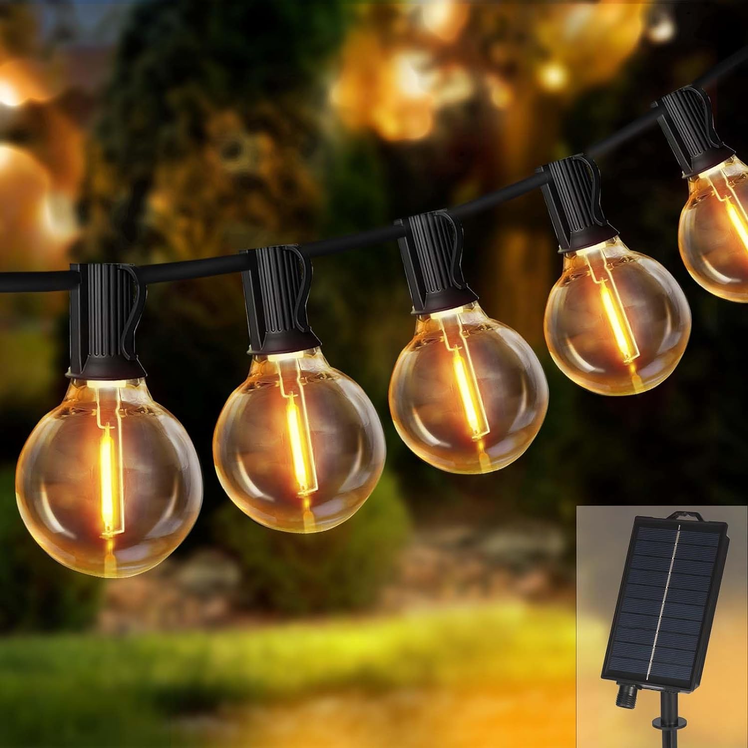 Solar String Lights Outdoor G4 - đánh giá và giá String Light Bistro