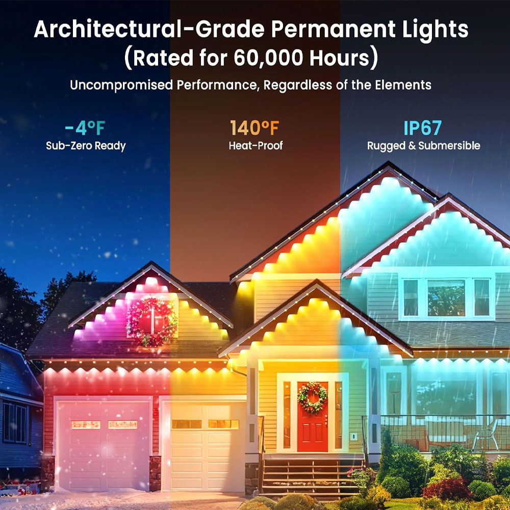 Permanent Outdoor Eaves Lights - đánh giá và giá Outdoor Lighting Permanent