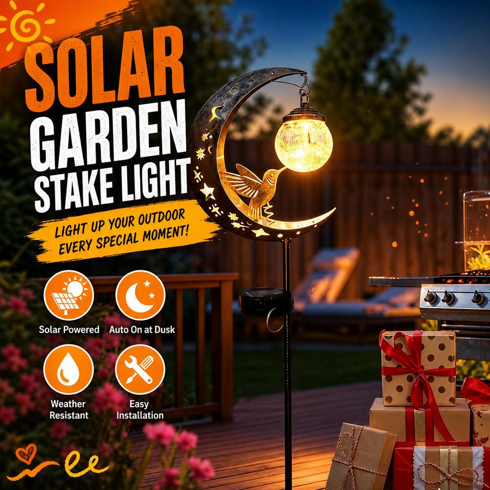 Solar Lawn Light Iron Hummingb - đánh giá và giá Outdoor Lighting Yard Decoration